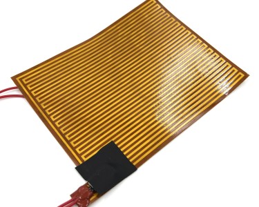 Нагревательная пластина 165х128мм (12V-36W, 24V-144W, 4 Ом, термостат 30°) LFH-11567pg на клейкой основе