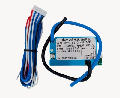Плата BMS\PCM 7S Li-Ion HXYP-S610S-BA15TF (2.7-4.25V, 15A, балансировка, симметрия)