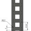 Лента стальная никелированная 21,5 *30,5*0,2мм (2*21700)