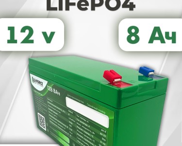 Аккумуляторная батарея 12В 8Ач LF-1208-10849 (LiFePO4, 4S2P, PLB IFR26650-40A, P)