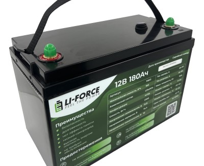 Аккумулятор 12В 180Ач LF-12180-11833 (LiFePO4, 4S12P, BAK 32140FS, P)