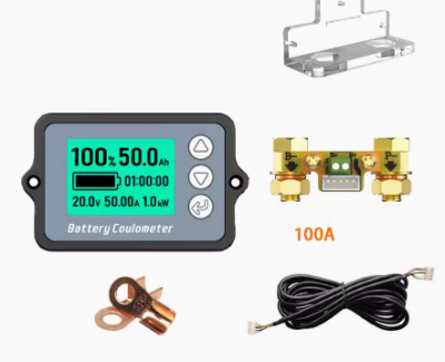 LCD ваттметр TС15 (100В 100A) + кабель 2м