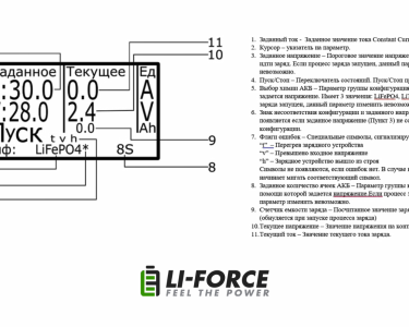Зарядное устройство Smart LFC-4825s (48В, 25А, CAN 2.0) универсальное с пультом