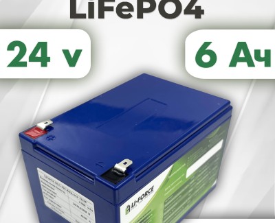 Аккумуляторная батарея 24В 6,0Ач LF-246-11105 (LiFePO4, 8S2P, DLG LFP26650P-320, P) для ИБП