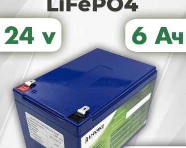 Аккумуляторная батарея 24В 6,0Ач LF-246-11105 (LiFePO4, 8S2P, DLG LFP26650P-320, P) для ИБП