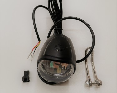 Велосипедный фонарь QD139-2 (1LED, 24-48V, гудок)