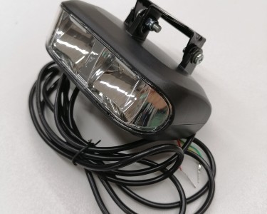 Велосипедный фонарь QD155 (2LED, 24-48V, гудок)