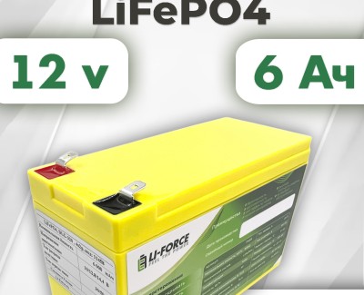 Аккумуляторная батарея 12В 6Ач LF-126-11458 (LiFePO4, 4S2P, DLG LFP26650P-320, P) для ИБП