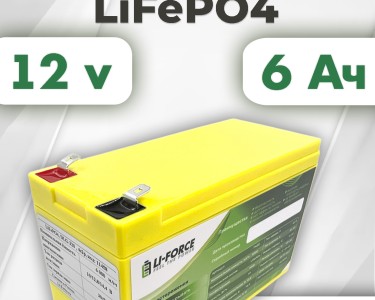 Аккумуляторная батарея 12В 6Ач LF-126-11458 (LiFePO4, 4S2P, DLG LFP26650P-320, P) для ИБП