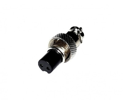 Штекерный разъем GX12-2 (0-5A) розетка на кабель
