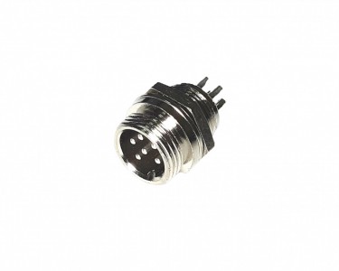 Штекерный разъем GX12-6 (0-5A) вилка на корпус