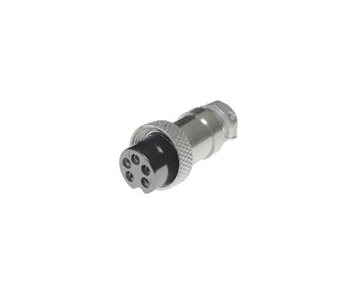 Штекерный разъем GX16-5 (0-5A) розетка на кабель