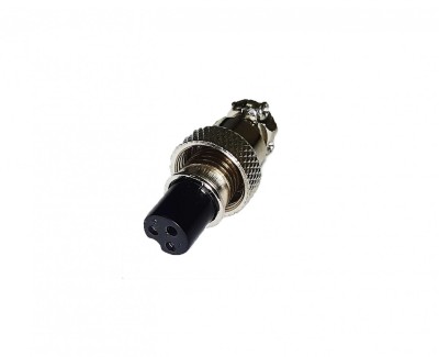 Штекерный разъем GX12-3 (0-5A) розетка на кабель