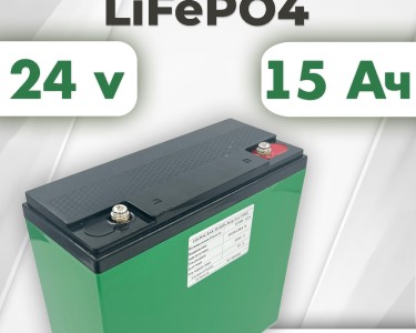 Аккумуляторная батарея 24В 15Ач LF-2415-12462 (LiFePO4, 8S1P, BAK 32140FS, P)
