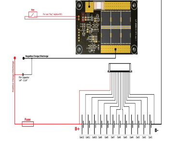 Плата СКУ 12s 40A LiFePO4 LF-BMS-H1E2 [2,5-3,65]