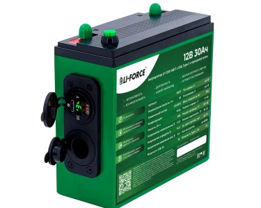 Аккумулятор 12В 30Ач LF-1230-14817 (LiFePO4, 4S2P, c прикуривателем, USB +Type-C, P)
