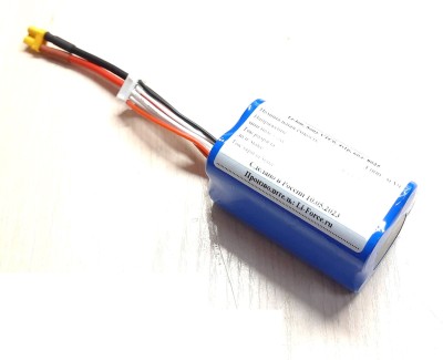 Аккумуляторная батарея для FPV 14,4В 3Ач LF-143-8025 (Li-Ion, 4S1P, XT30, T)
