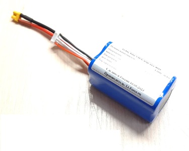Аккумуляторная батарея для FPV 14,4В 3Ач LF-143-8025 (Li-Ion, 4S1P, Sony US18650VTC6, XT30, T)