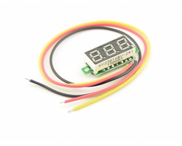 Цифровой вольтметр KY2381ABY-241 / 2381BS, 0-100V (желтый)