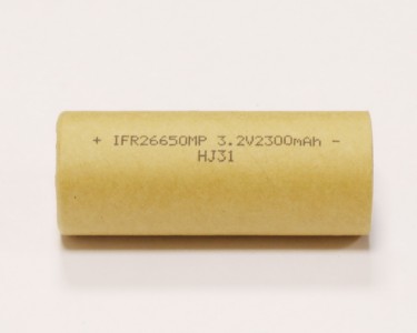 LiFePO4 3.2V, IFR26650MP, 2300 мАч (высокотоковый аккумулятор литий-железо-фосфатный, 26650)