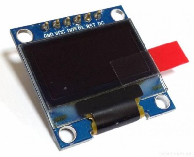 Дисплей OLED (0,96" OLED, white, 128*64, SPI/I2C, 6pin)