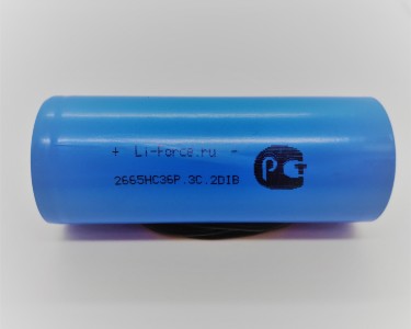 LiFePO4 3.2V, Li-Force 26650-HC36 3600 мАч (аккумулятор литий-железо-фосфатный, 26650)