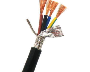 4*0,15 мм² ZR-RVVP Медный кабель в ПВХ изоляции экранированный (чёрный)