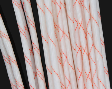 Оплётка кабельная Ø1 мм (белая/красная, ПВХ) 1м