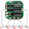 Плата BMS\PCM 4S Li-Ion HX-4S-FLD15 (2.5-4.25V, 8~15A, симметрия) фото 0