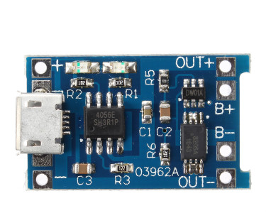 DC/DC преобразователь понижающий вход 5В, выход 4.2В, 1А (вход USB type C) TC4056A