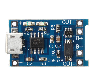 DC/DC преобразователь понижающий вход 5В, выход 4.2В, 1А (вход microUSB) TC4056A