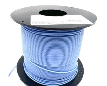 На катушке Медный провод 28AWG 200м 0,08 кв.мм (16*0,08мм) (синий, UL3135) LFW-28Bl в мягкой силиконовой изоляции