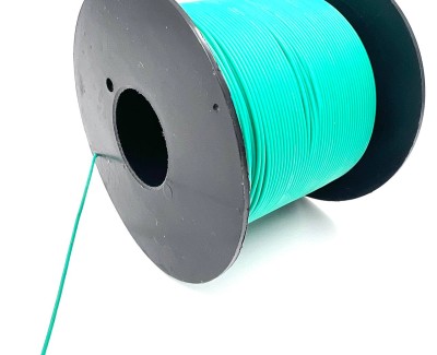 На катушке Медный провод 28AWG 200м 0,08 кв.мм (16*0,08мм) (зеленый, UL3135) LFW-28G в мягкой силиконовой изоляции