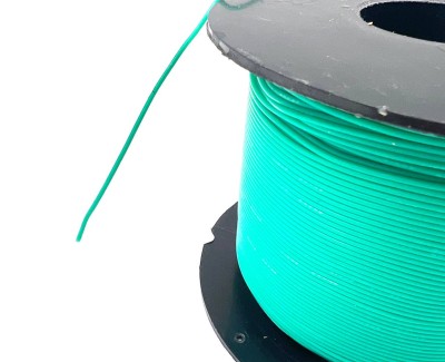 На катушке Медный провод 28AWG 200м 0,08 кв.мм (16*0,08мм) (зеленый, UL3135) LFW-28G в мягкой силиконовой изоляции