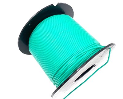 На катушке Медный провод 28AWG 200м 0,08 кв.мм (16*0,08мм) (зеленый, UL3135) LFW-28G в мягкой силиконовой изоляции