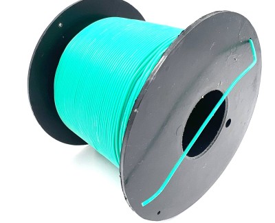 На катушке Медный провод 28AWG 200м 0,08 кв.мм (16*0,08мм) (зеленый, UL3135) LFW-28G в мягкой силиконовой изоляции