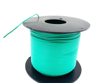 На катушке Медный провод 28AWG 200м 0,08 кв.мм (16*0,08мм) (зеленый, UL3135) LFW-28G в мягкой силиконовой изоляции