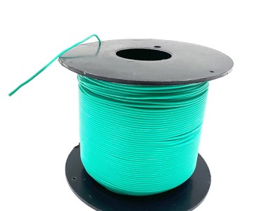 На катушке Медный провод 28AWG 200м 0,08 кв.мм (16*0,08мм) (зеленый, UL3135) LFW-28G в мягкой силиконовой изоляции
