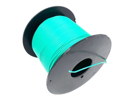 На катушке Медный провод 28AWG 200м 0,08 кв.мм (16*0,08мм) (зеленый, UL3135) LFW-28G в мягкой силиконовой изоляции