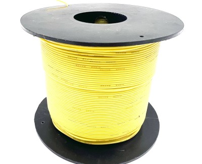 На катушке Медный провод 28AWG 200м 0,08 кв.мм (16*0,08мм) (желтый, UL3135) LFW-28Y в мягкой силиконовой изоляции