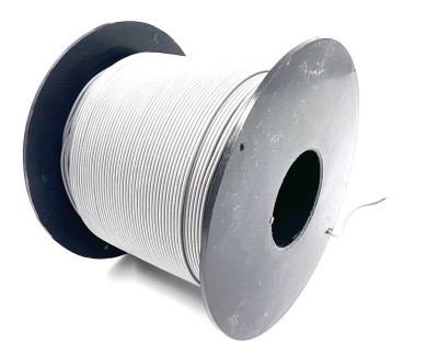 На катушке Медный провод 28AWG 200м 0,08 кв.мм (16*0,08мм) (серый, UL3135) LFW-28Gr в мягкой силиконовой изоляции