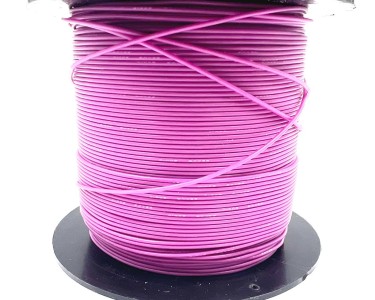 На катушке Медный провод 28AWG 200м 0,08 кв.мм (16*0,08мм) (сиреневый, UL3135) LFW-28V в мягкой силиконовой изоляции