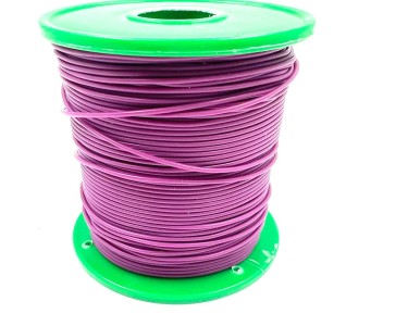 На катушке Медный провод 28AWG 100м 0,08 кв.мм (16*0,08мм) (сиреневый, UL3135) LFW-28V в мягкой силиконовой изоляции