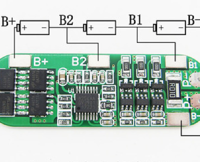 Плата BMS\PCM 3S Li-Ion HX-3S-JHA10 (2.5-4.25V, 8~12A, балансировка, симметрия)