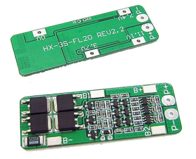 Плата BMS\PCM 3S Li-Ion HX-3S-FL20 (2.5-4.25V, 15~20A, симметрия)