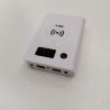 Мобильное ЗУ вход micro USB 5V 2.1A, вых. 2xUSB 5V 2.1\1A, Wireless 5V1A (без аккумуляторов, белый)