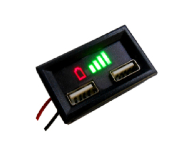 Индикатор емкости (заряда) батареи 24В 8S LiFePO4 + 2xUSB 5V1A
