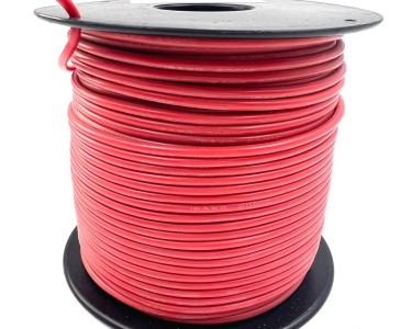 На катушке Медный провод 16AWG 75м 1,27 кв.мм (252*0,08мм) (красный, UL3135) LFW-16R в мягкой силиконовой изоляции