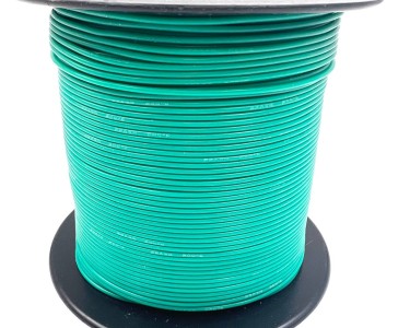 На катушке Медный провод 22AWG 200м 0,3 кв.мм (60*0,08мм) (зеленый, UL3135) LFW-22G в мягкой силиконовой изоляции