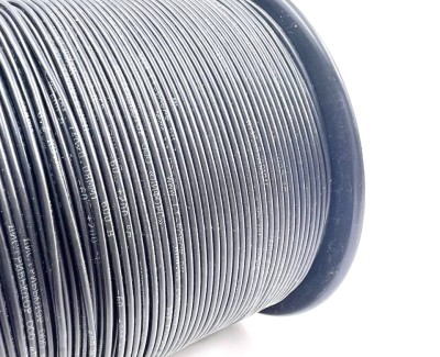 На катушке Медный провод 24AWG 300м 0,2 кв.мм (40*0,08мм) (черный, UL3135) LFW-24B в мягкой силиконовой изоляции